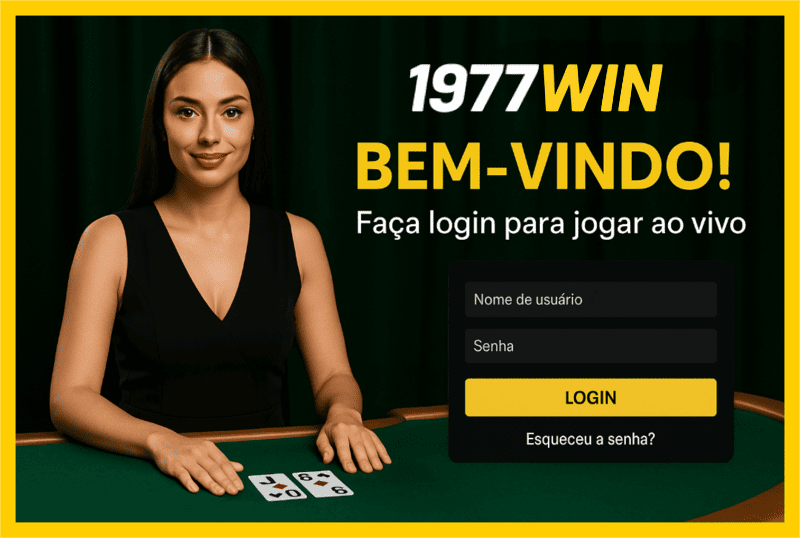 Criar uma nova Conta no plataforma 1977WIN